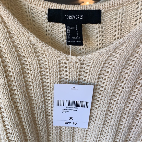 Forever 21 open knit sweater top - Picture 3 of 5